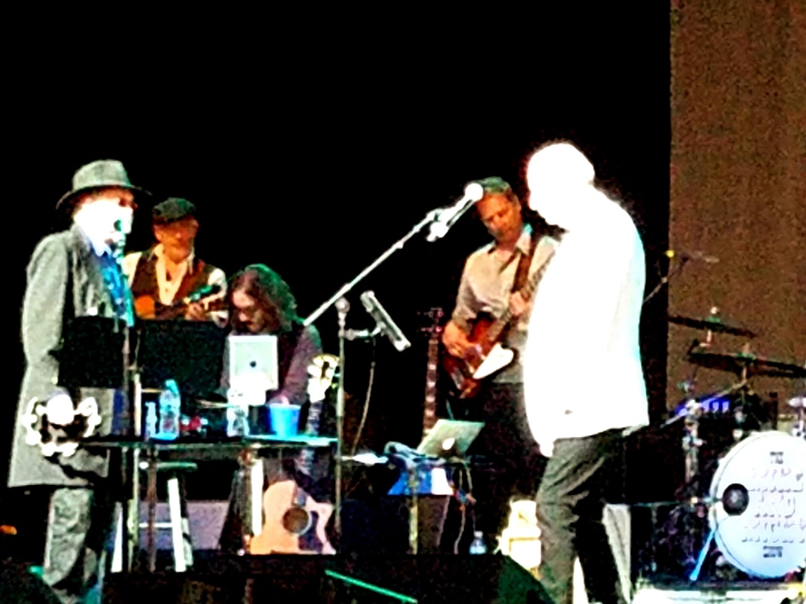 The band, up close